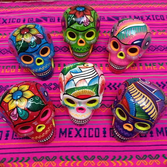 Mexican Ceramic Skulls Wholesale Day of the Dead Event Decorations