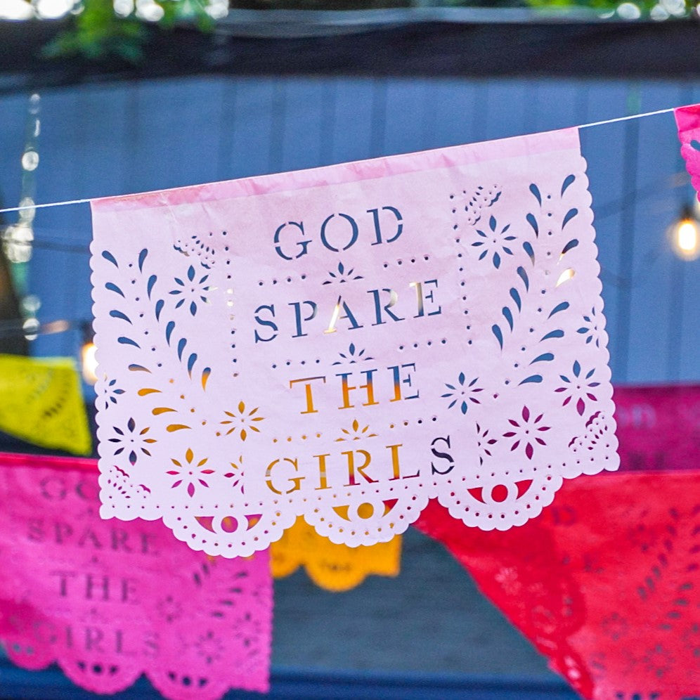 custom papel picado paper flag