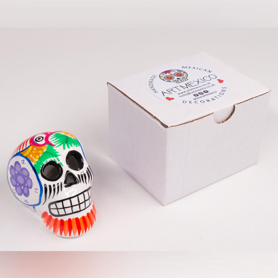 ceramic sugar skulls wholesale for Day of the Dead table decor
