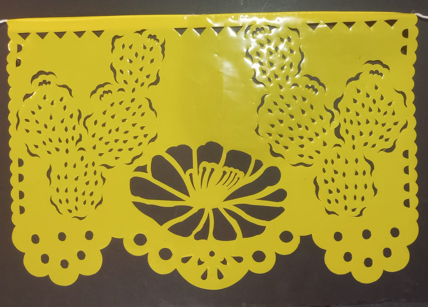 custom papel picado plastic flag we made for our client