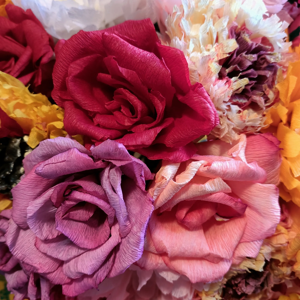 Mexican Paper Flowers Fiesta Decor