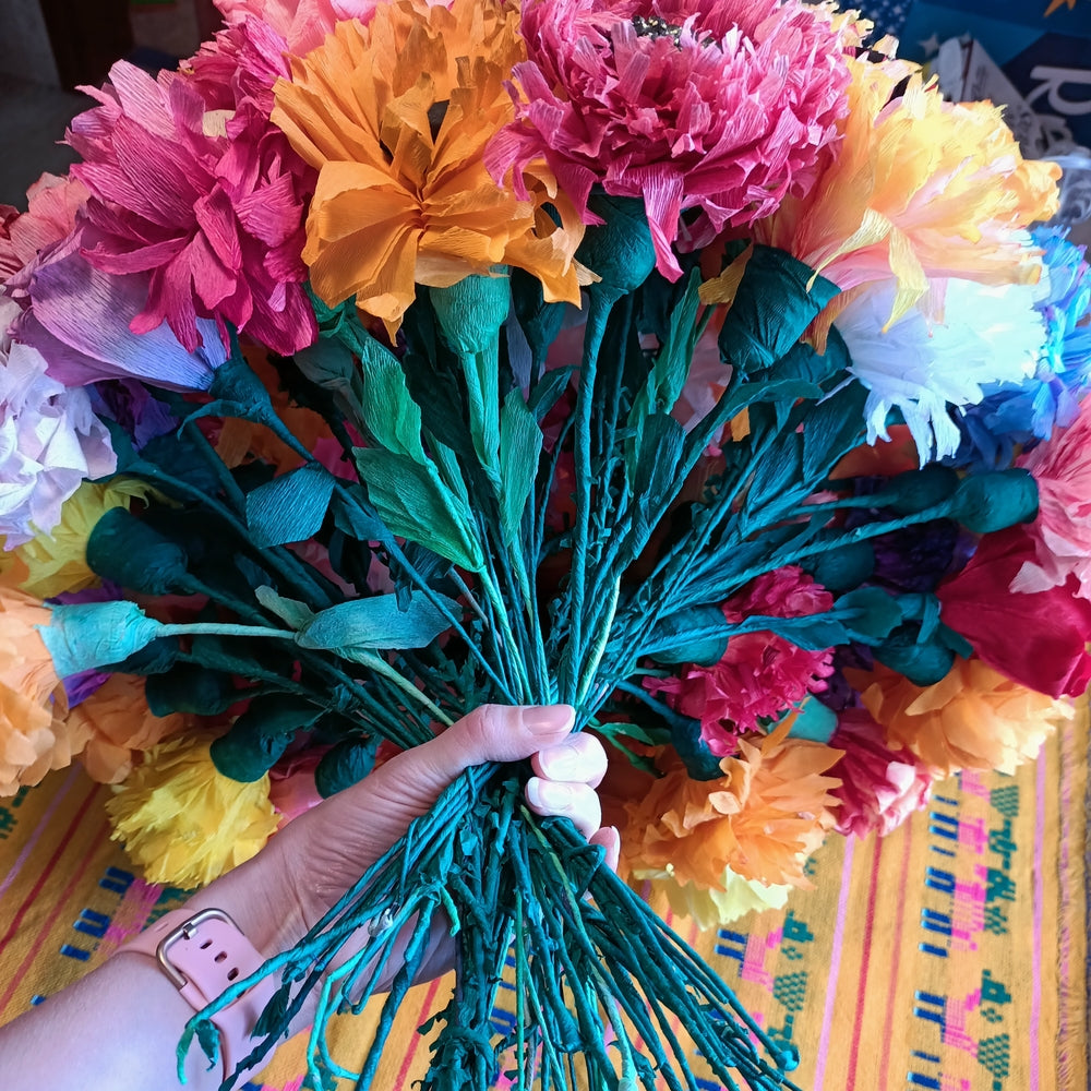 Mexican Paper Flowers Fiesta Decor