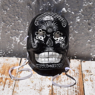 black mexican skull mask day of the dead decorations