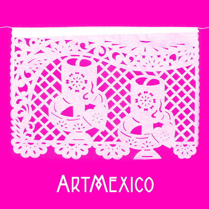 Mexican wedding papel picado usa