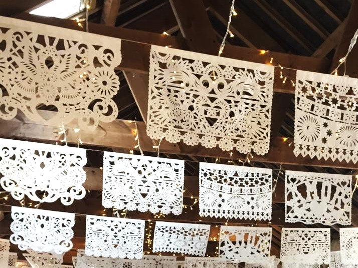 handmade mexican wedding papel picado