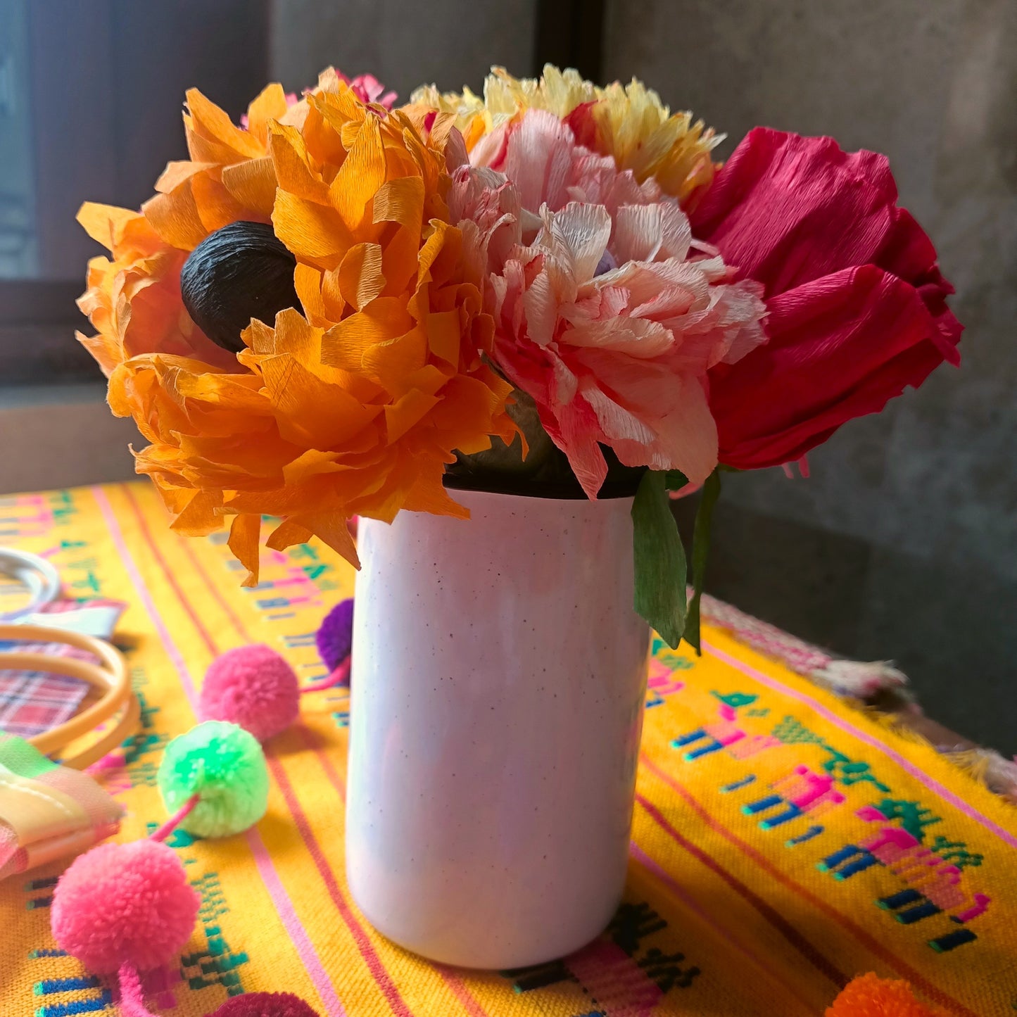 Mexican Paper Flowers Fiesta Decor