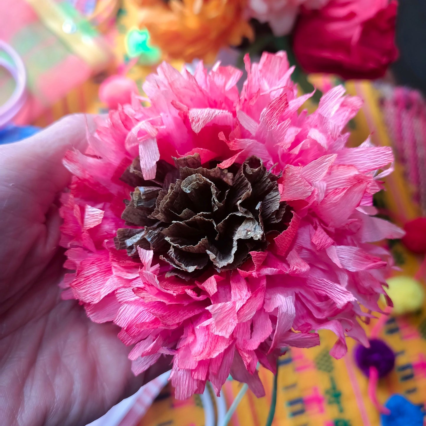 Mexican Paper Flowers Fiesta Decor