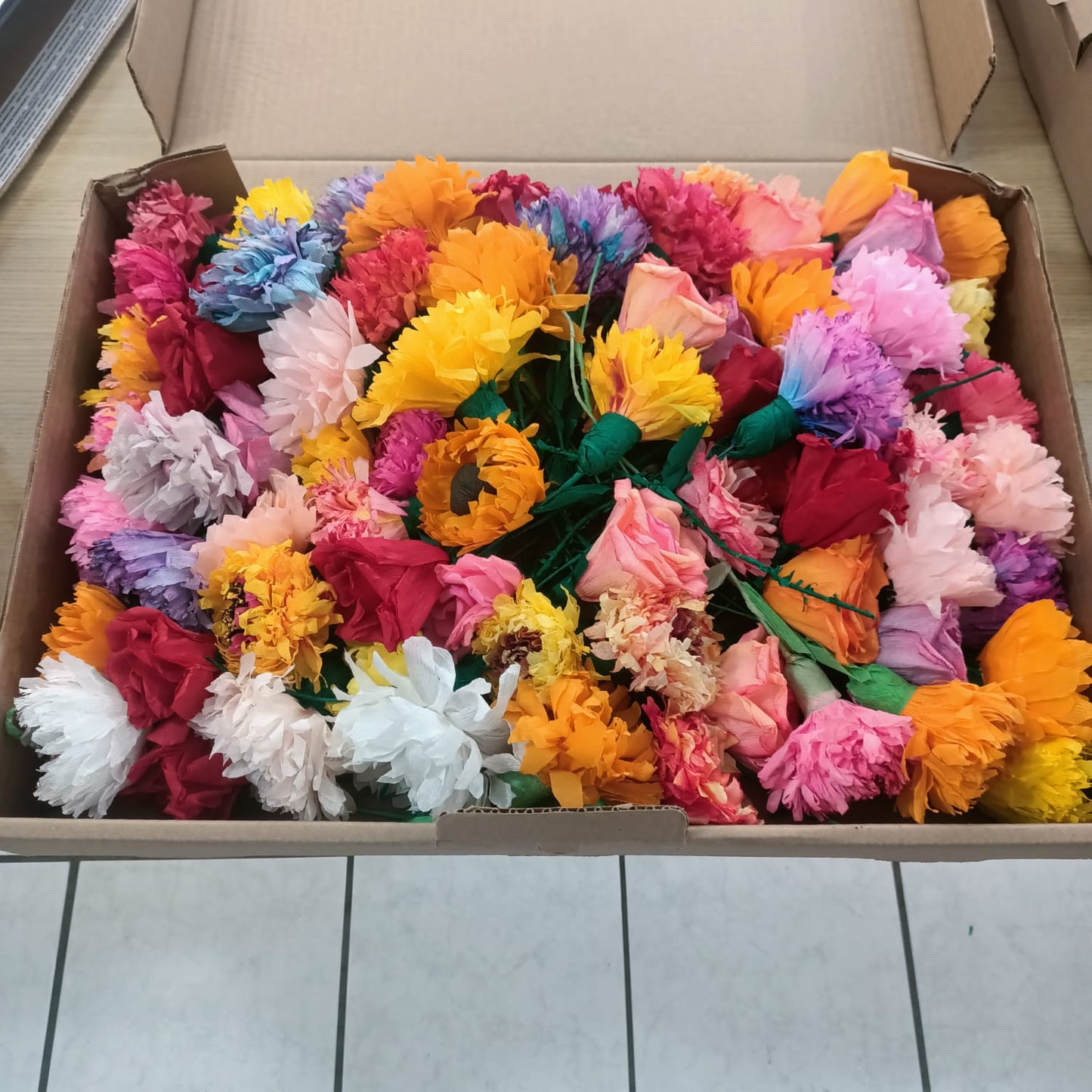 Mexican Paper Flowers Fiesta Decor