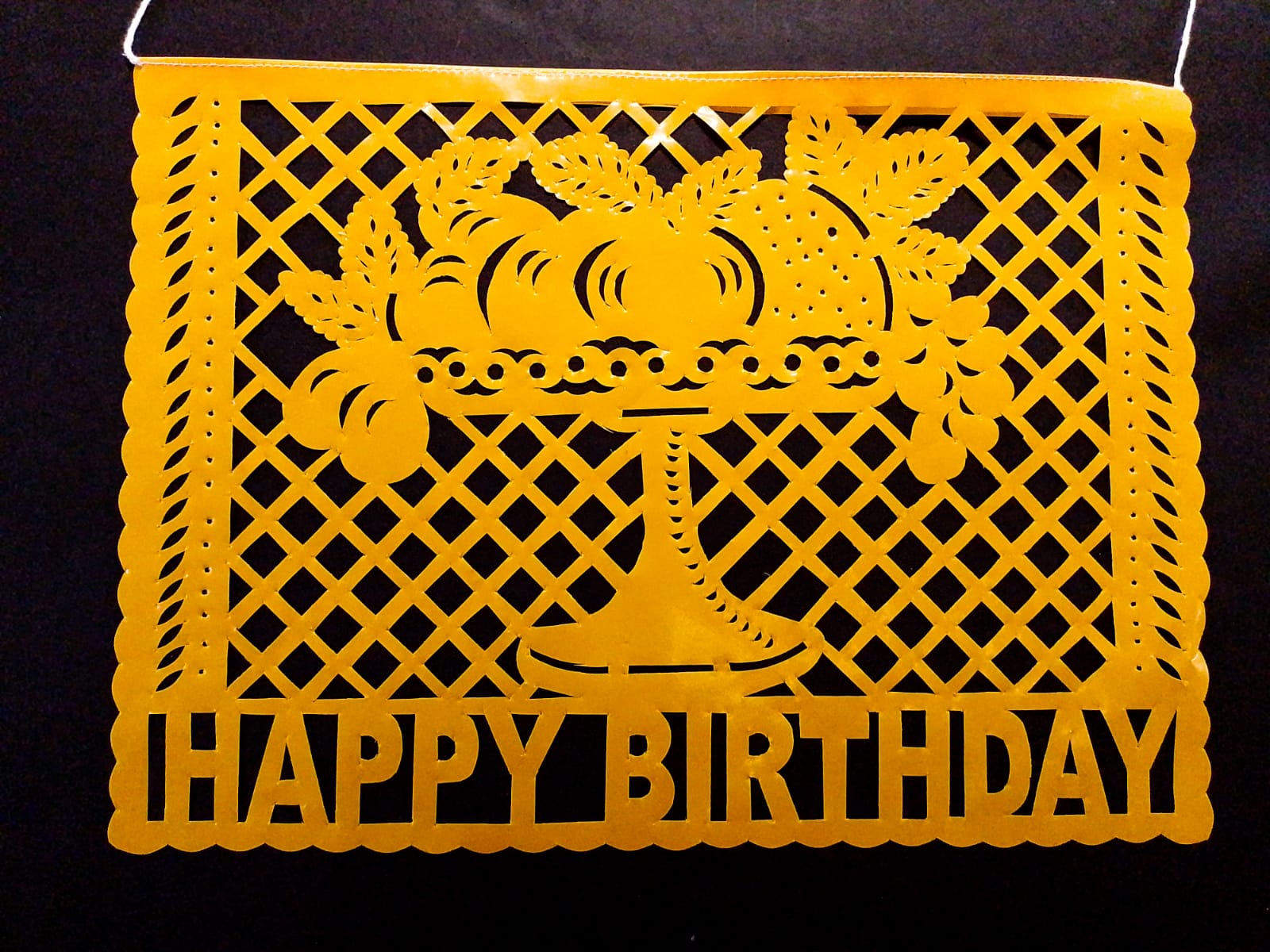 personalised happy birthday bunting papel picado fiesta decor