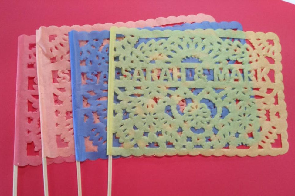 waving flags party favours