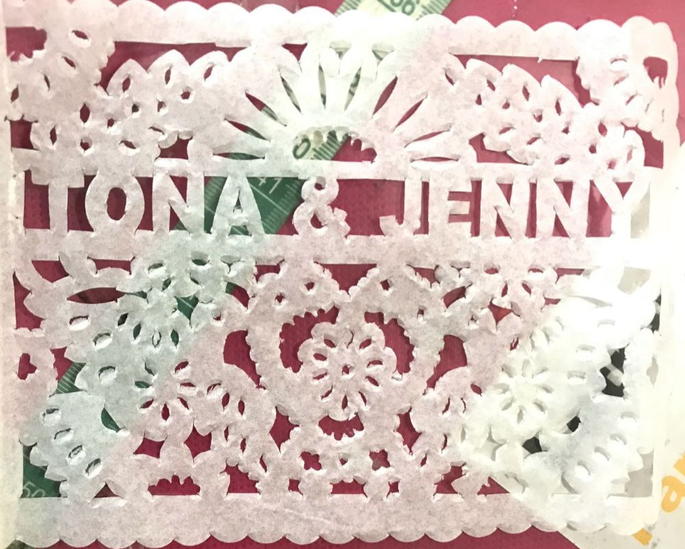Personalised Wedding Favours Papel Picado Waving Flags