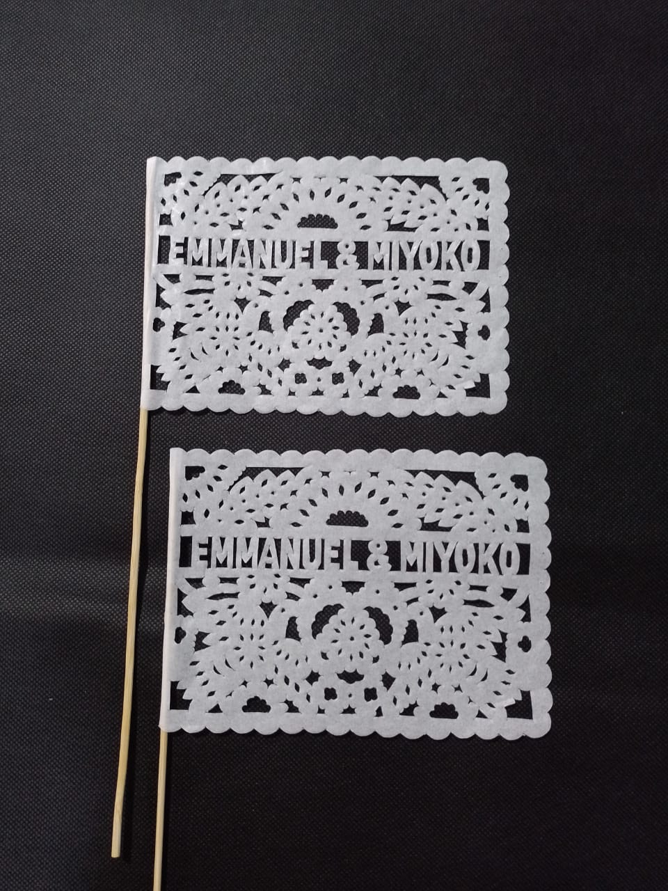 Personalised Wedding Favours Papel Picado Waving Flags