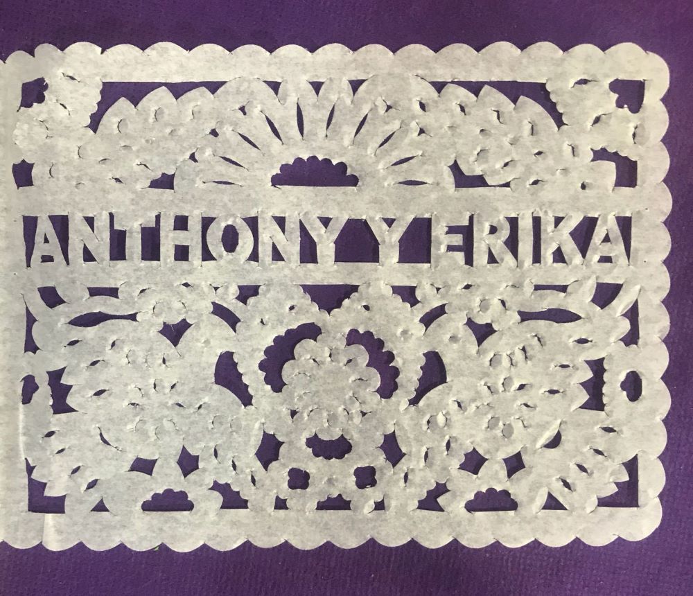 Personalised Wedding Favours Papel Picado Waving Flags