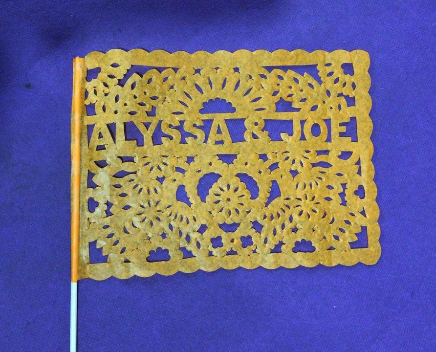 Recuerdos para bodas mexicanas Banderas ondeantes personalizadas