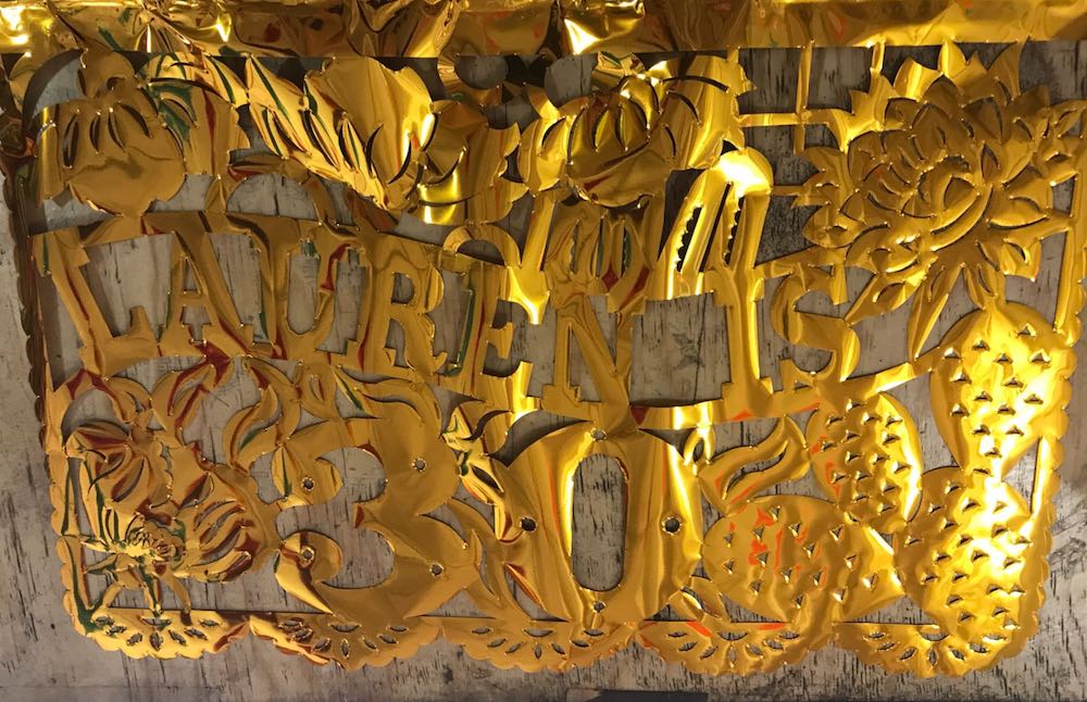 personalised birthday bunting with name and age