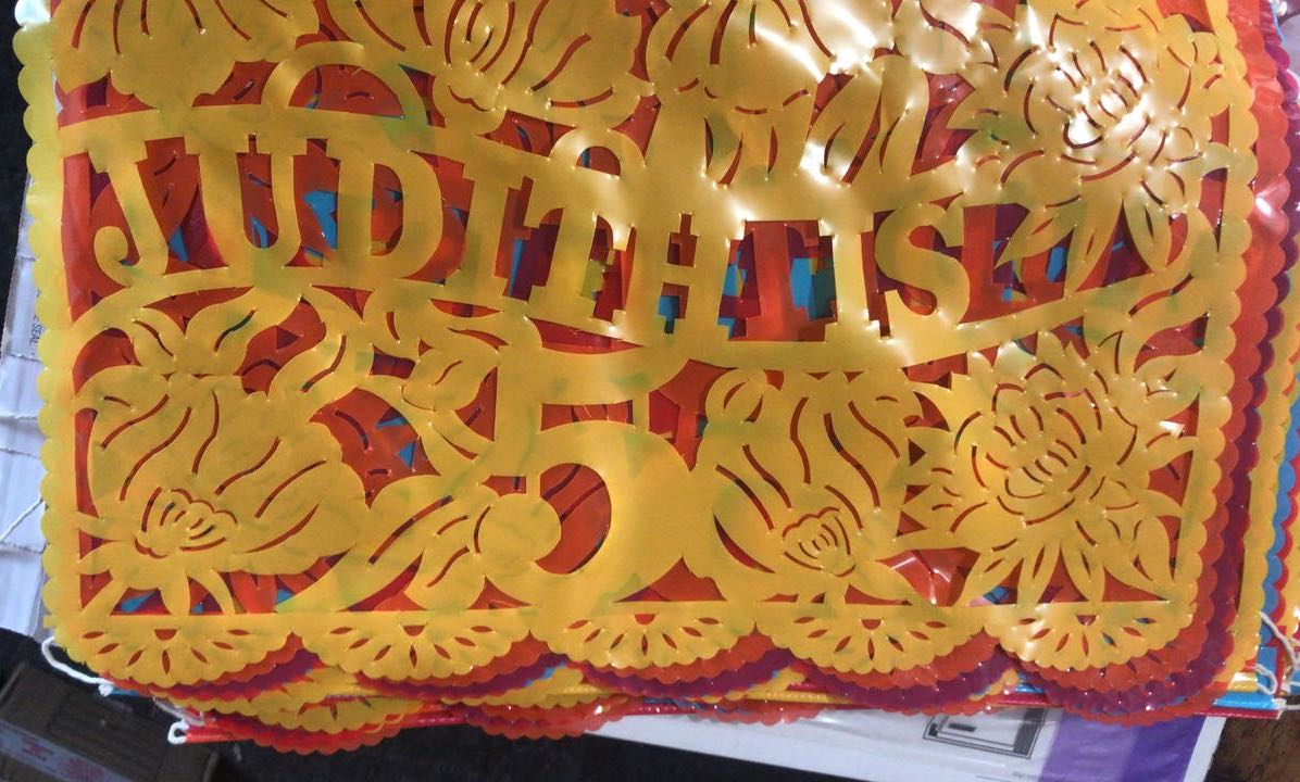 custom birthday bunting