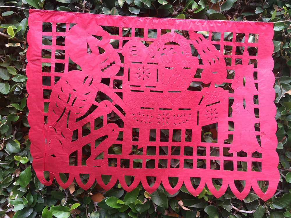 day of the dead papel picado bunting party decorations