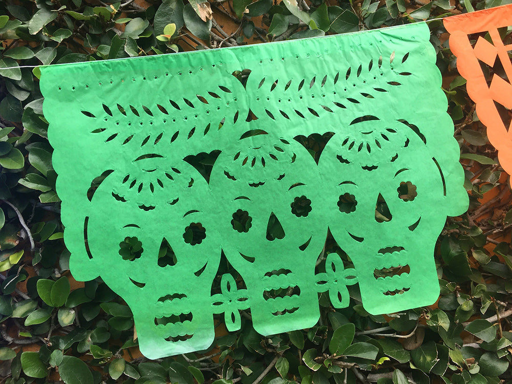 day of the dead papel picado bunting party decorations