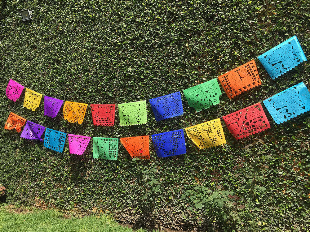 day of the dead papel picado bunting party decorations