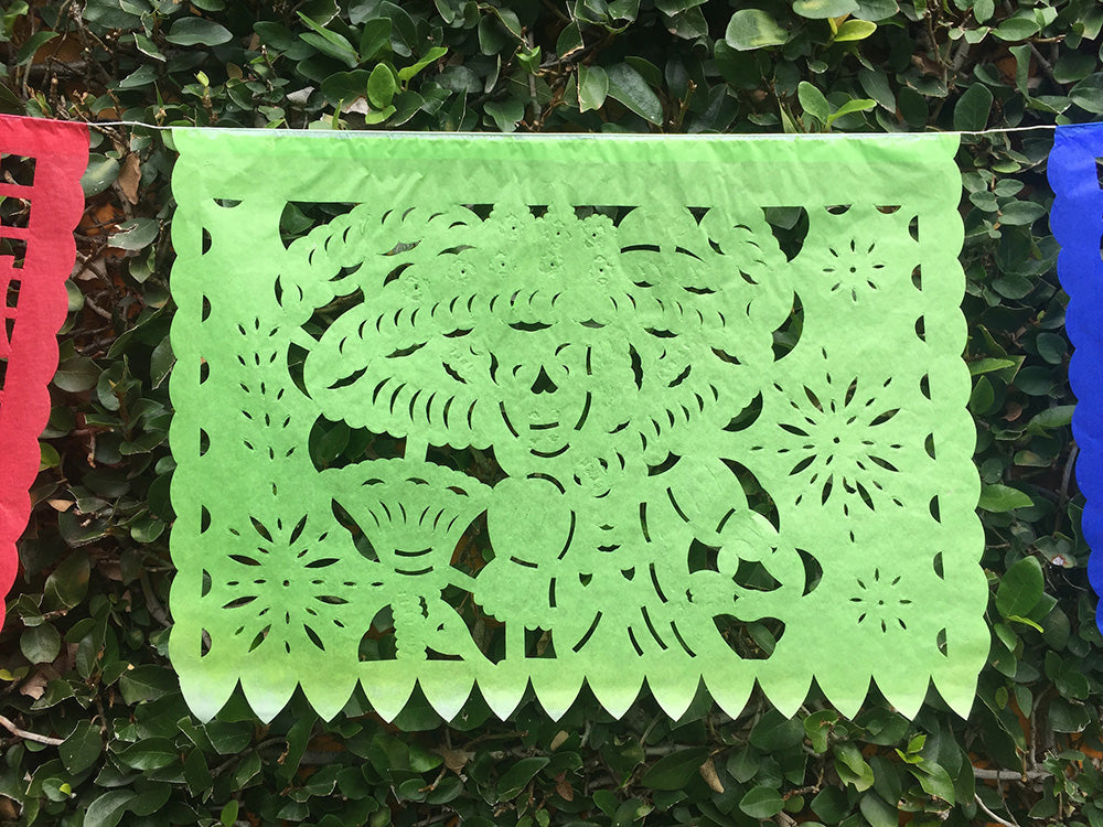 day of the dead papel picado bunting party decorations