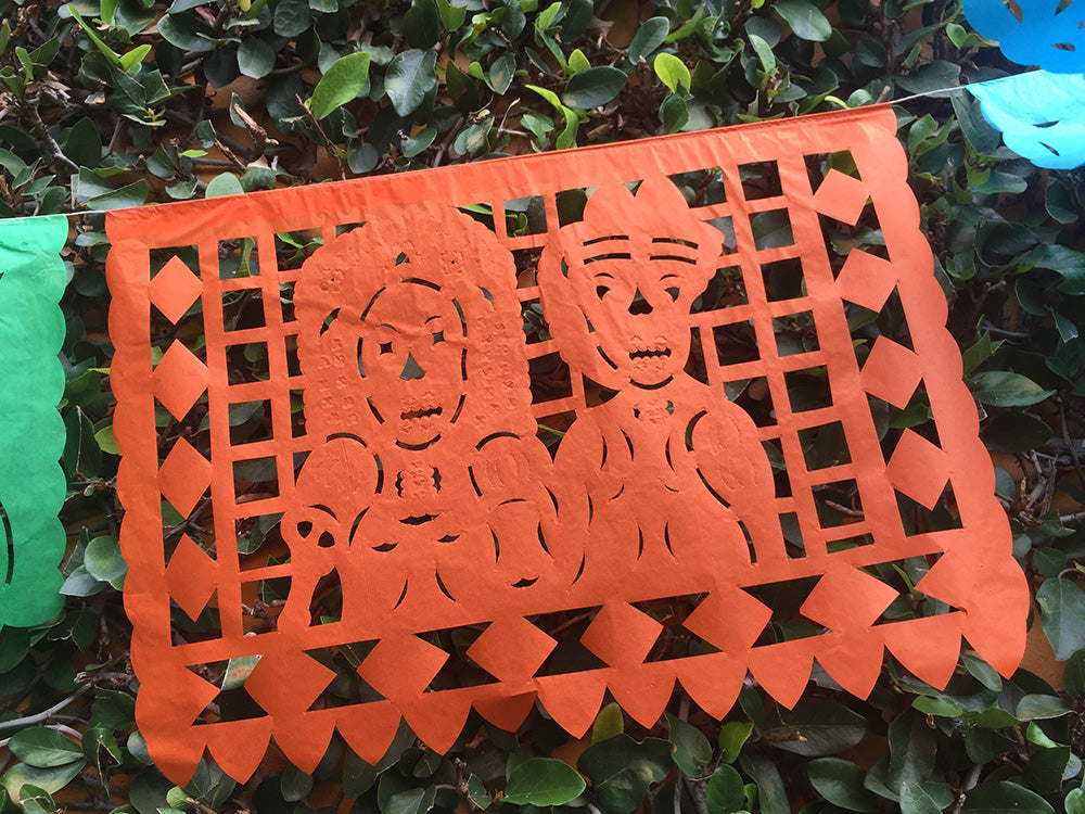 day of the dead papel picado bunting party decorations