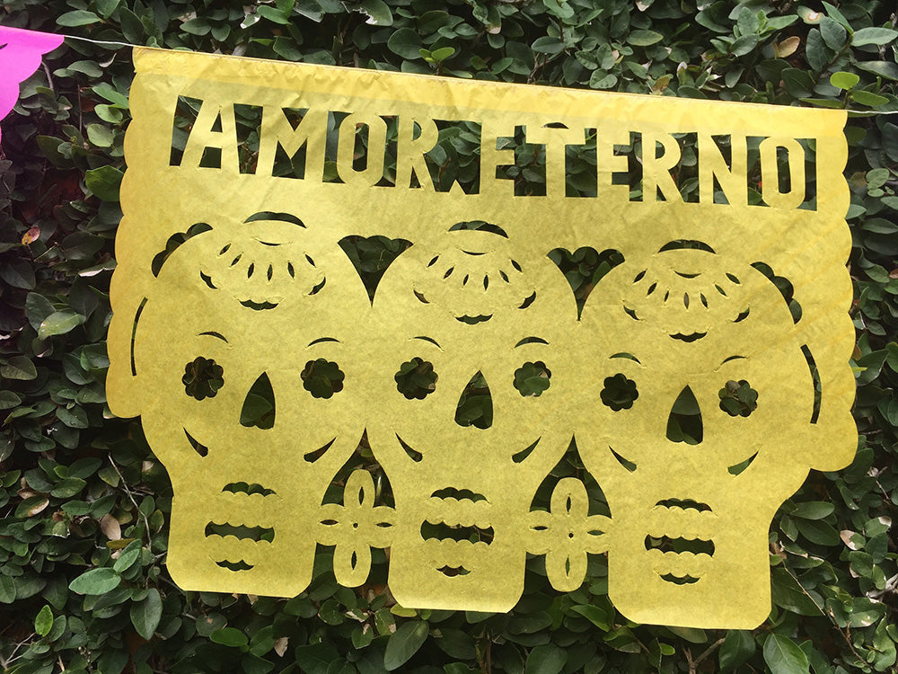 day of the dead papel picado bunting party decorations