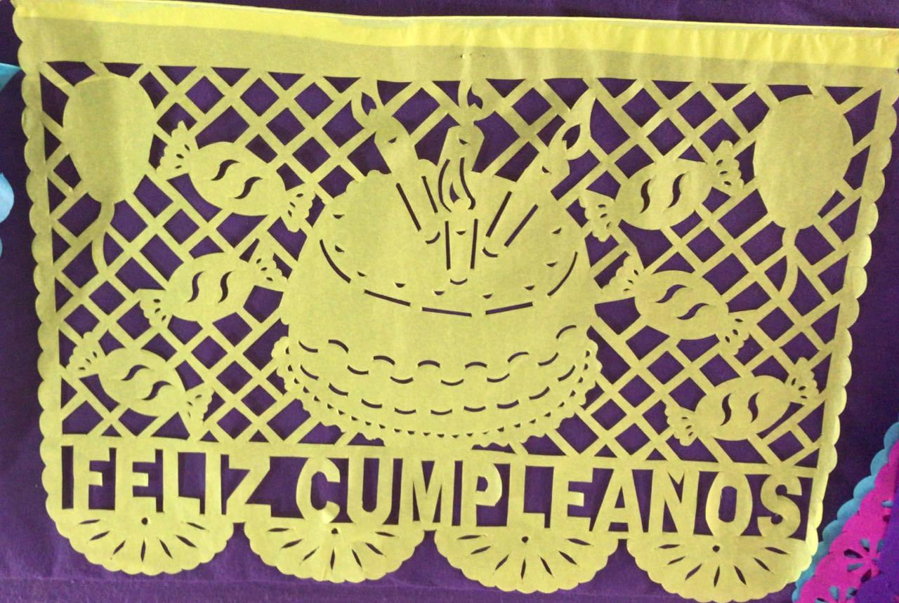 personalizado Papel Picado feliz cumpleanos
