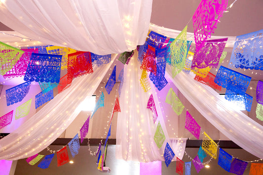 A Colourful Mexican Wedding Fiesta Featuring Our Personalised Papel Picado