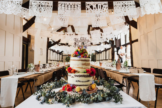 Personalised Mexican Wedding Papel Picado Bunting Made for Simon & Chloe