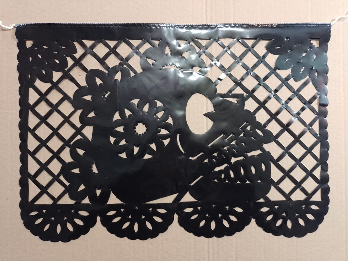 Banderines de papel picado personalizados del Día de Muertos con el logotipo de la empresa