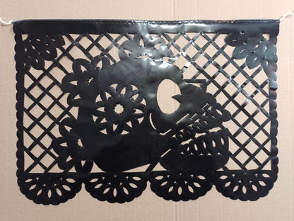 Banderines de papel picado personalizados del Día de Muertos con el logotipo de la empresa