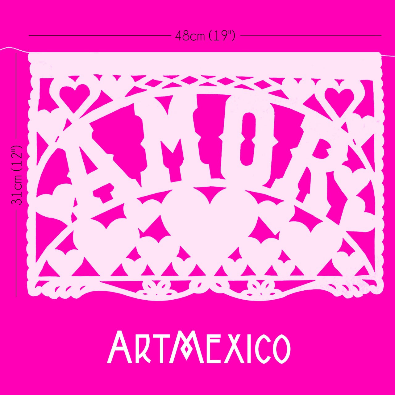 Traditional Mexican Wedding Papel Picado Ready-To-Buy 5m/16ft Long Garlands
