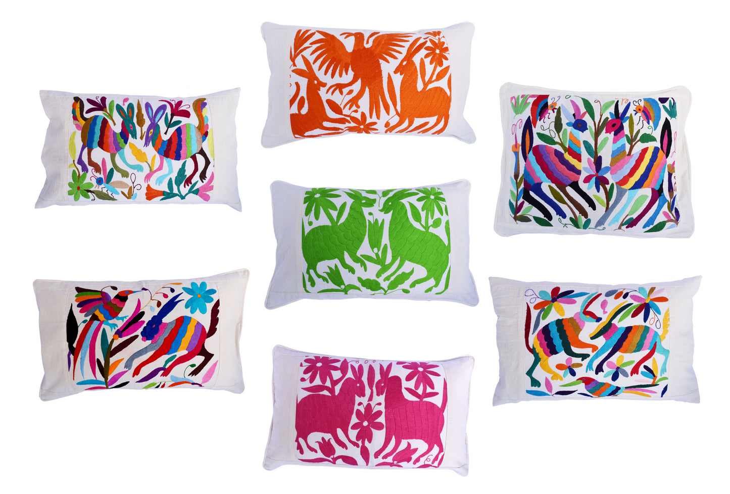 7 Otomi Cushion Covers 7 Friends Christmas Gifts Sorted! - Exquisitely Handmade by Mexican Artisans