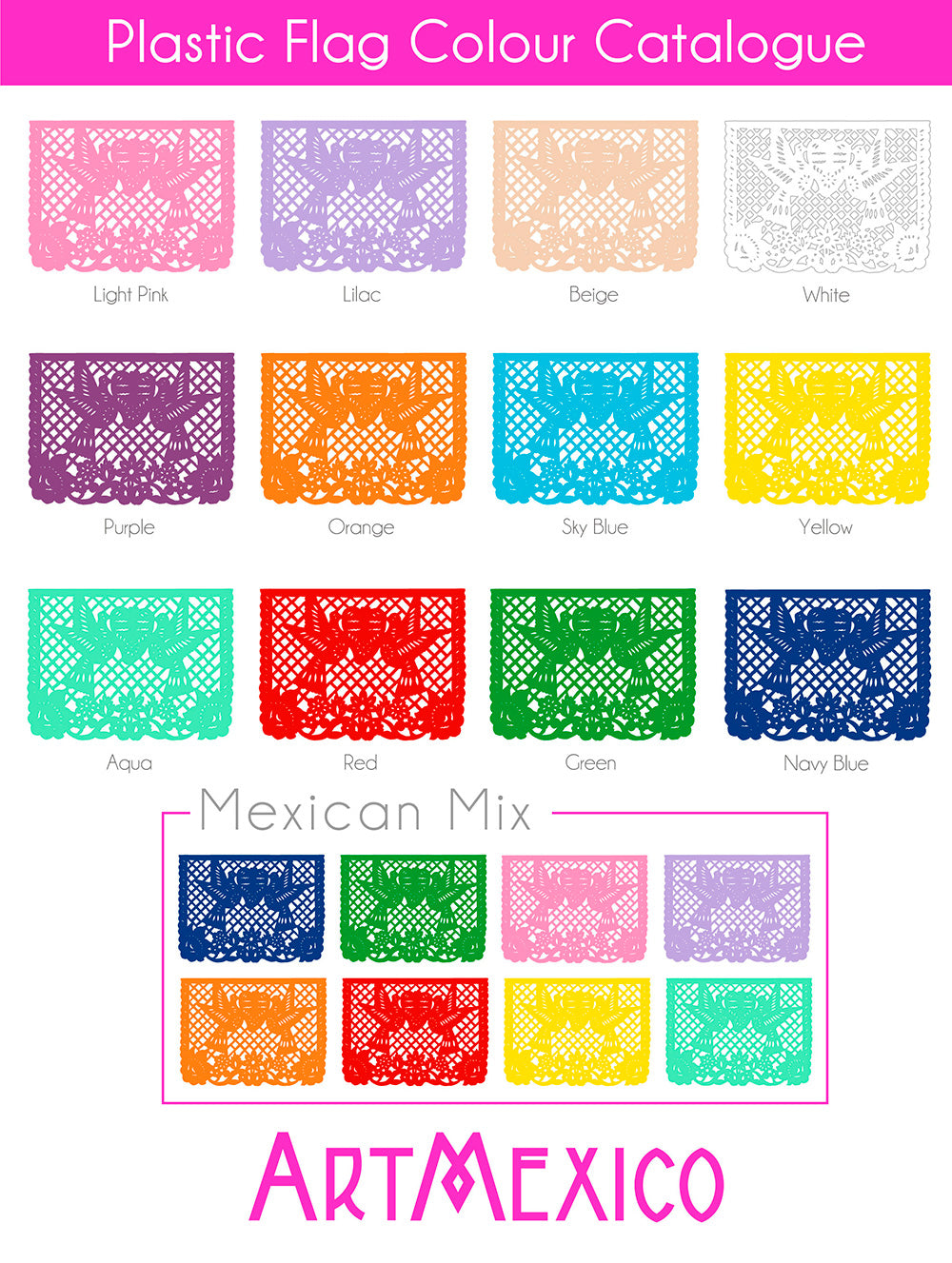 bespoke bunting colour catalogue