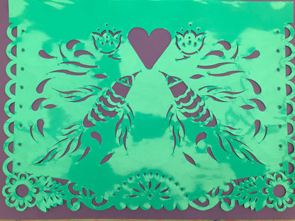 custom papel picado plastic flags