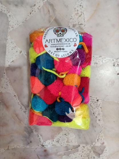 Cordons décoratifs à pompons - Lot de 3