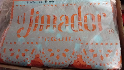 Banderines de papel picado personalizados del Día de Muertos con el logotipo de la empresa