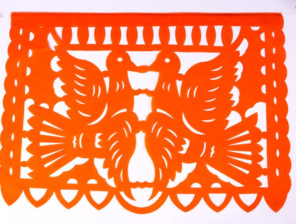 Mexican papel picado bunting banner garland party decor for Mexican themed fiestas