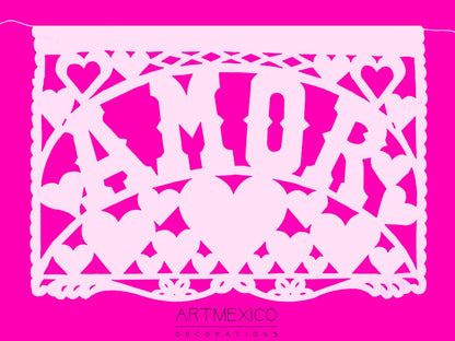 Papel Picado Wedding Banners – Waterproof White Mexican Decor
