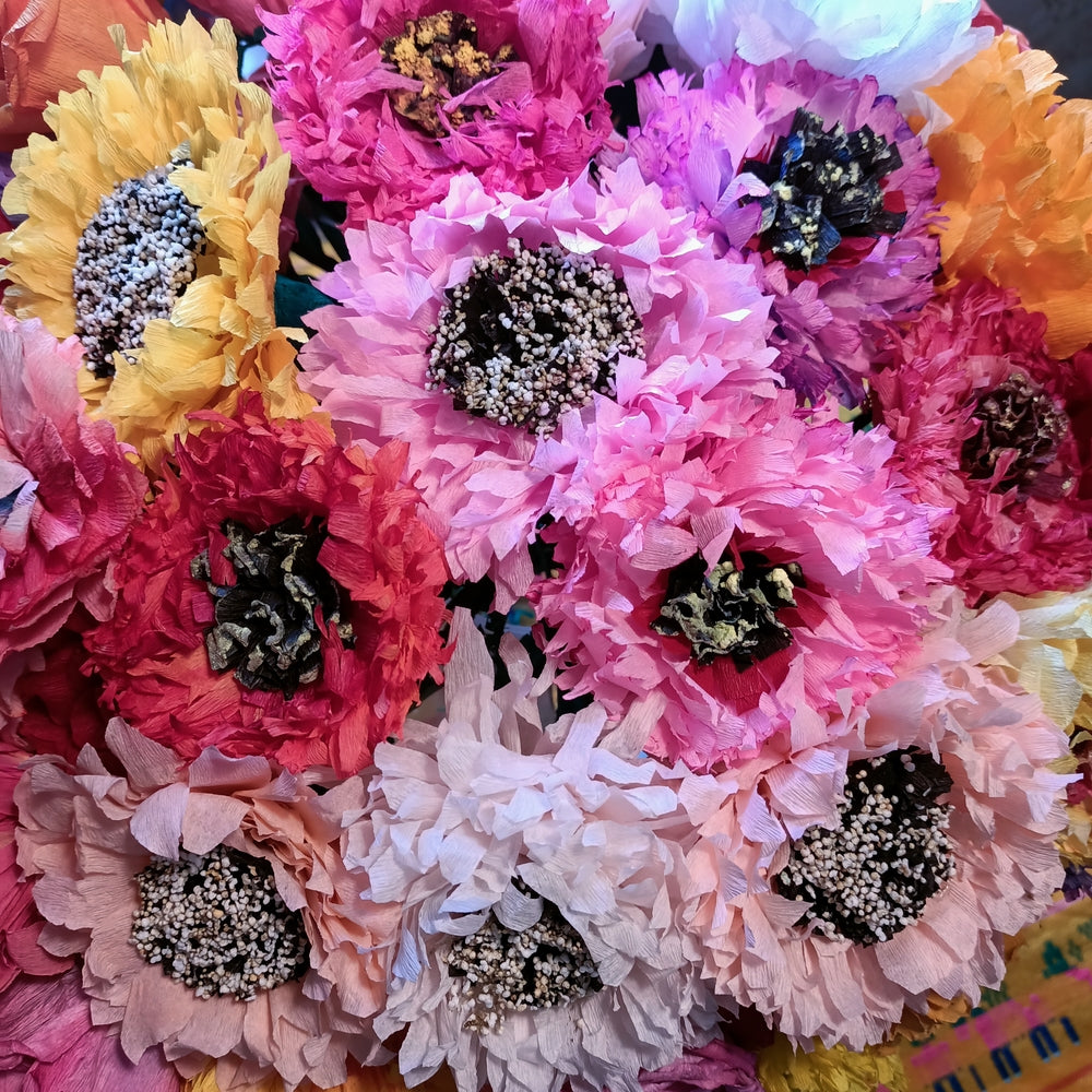 Mexican Paper Flowers Fiesta Decor