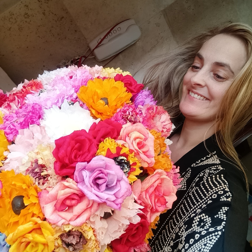 Mexican Paper Flowers Fiesta Decor