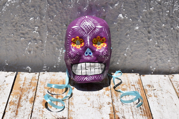 Mexican Skull Masks - 10 Muli-Coloured Handmade Masks