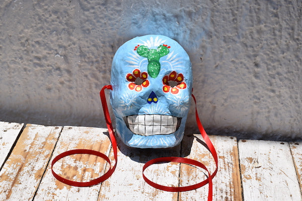 Mexican Skull Masks - 10 Muli-Coloured Handmade Masks