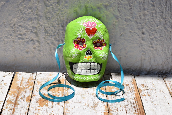 Mexican Skull Masks - 10 Muli-Coloured Handmade Masks