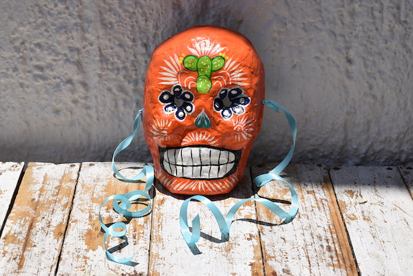 Mexican Skull Masks - 10 Muli-Coloured Handmade Masks