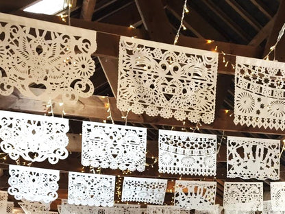 handmade mexican wedding papel picado