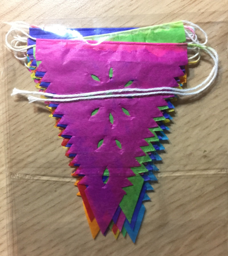 Mini banderines de papel para decoración del hogar o para rellenar bolsas de fiesta