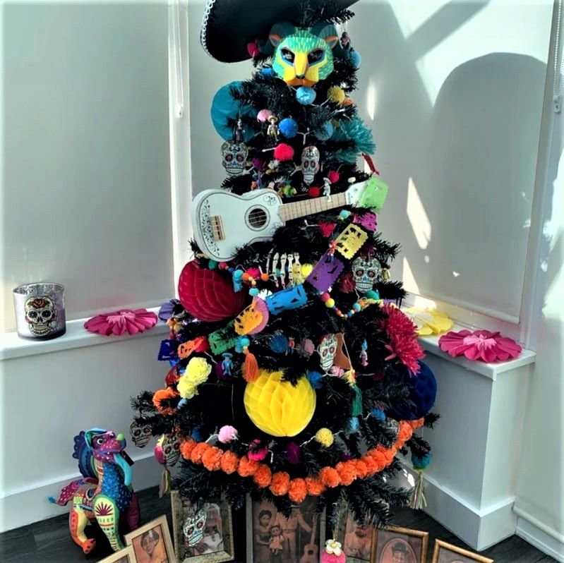 Mini guirlande de papier picado - Décoration pour la maison ou la chambre d'enfant ou pour les sacs de fête