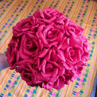 bouquet of paper rose flowers