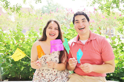 Drapeaux ondulés Papel Picado pour cadeaux de mariage personnalisés